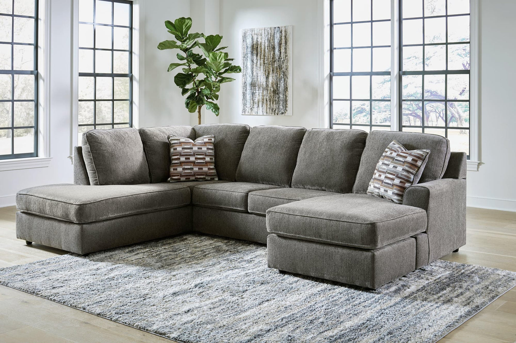 O'phannon Putty 2-Piece Sectional With Ottoman PKG014856 - 29402S2 | 2940211 - Ella Furniture