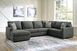 Edenfield Charcoal 3-Piece Sectional With Ottoman PKG014851 - 29003S1 | 2900308 - Ella Furniture
