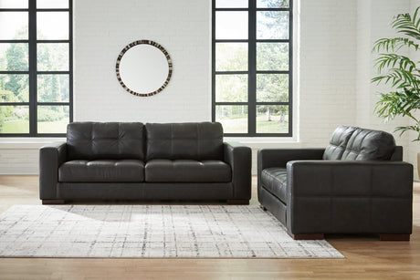 Luigi Thunder Sofa And Loveseat - Ella Furniture