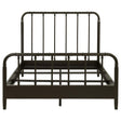 Rocco All Wood Water Pipe Open Frame Eastern King Bed Dark Bronze