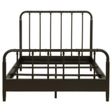 Rocco All Wood Water Pipe Open Frame Eastern King Bed Dark Bronze