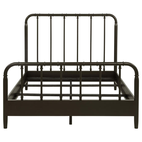 Rocco All Wood Water Pipe Open Frame Eastern King Bed Dark Bronze