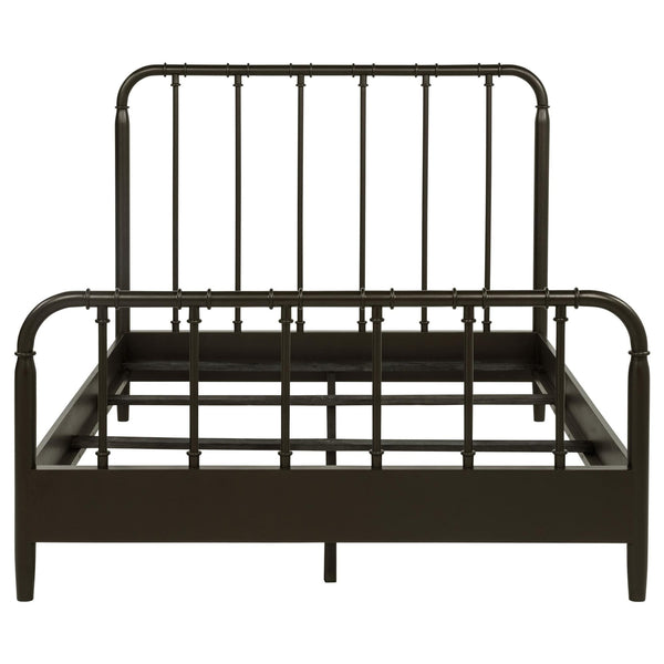 Rocco All Wood Water Pipe Open Frame Eastern King Bed Dark Bronze