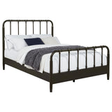 Rocco All Wood Water Pipe Open Frame Queen Bed Dark Bronze