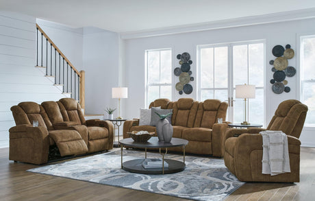 Wolfridge Brindle Sofa, Loveseat And Recliner - Ella Furniture