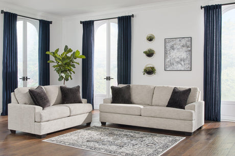 Vayda Pebble Sofa And Loveseat - Ella Furniture