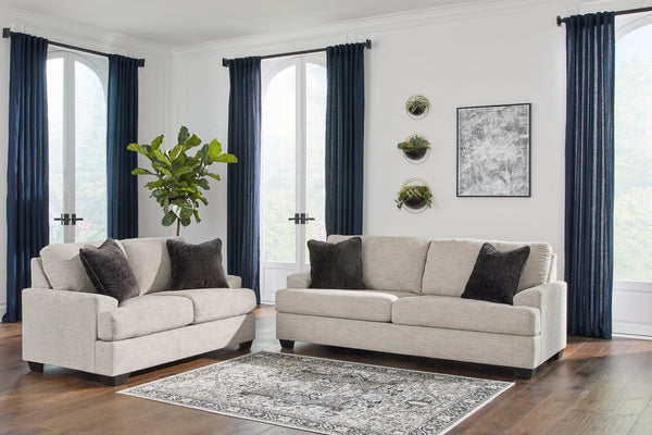 Vayda Pebble Sofa And Loveseat - Ella Furniture