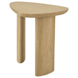 Arjona Contemporary Triangular End Table with Oak Veneer Honey Oak — product image 3