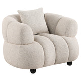 Whitney Contemporary Channel Tufted Boucle Upholstered Accent Chair