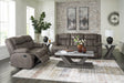 First Gunmetal Base Sofa And Loveseat - Ella Furniture