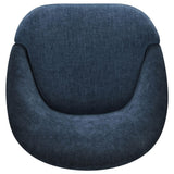 Leon Upholstered Barrel Swivel Accent Chair Navy — product image 9