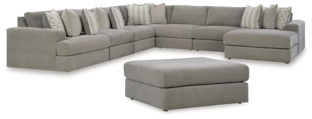 Avaliyah Ash 7-Piece Sectional With Ottoman PKG015528 - 58103S10 | 5810308 - Ella Furniture