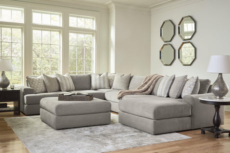 Avaliyah Ash 6-Piece Sectional With Ottoman PKG016154 - 58103S12 | 5810308 - Ella Furniture