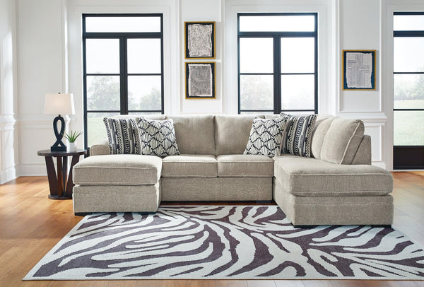 Calnita Sisal 2-Piece Sectional With Ottoman PKG015791 - 20502S1 | 2050211 - Ella Furniture