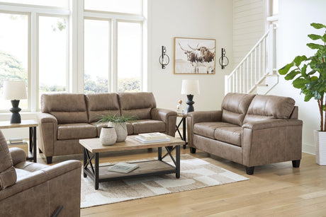 Navi Fossil Sofa, Loveseat And Recliner - Ella Furniture