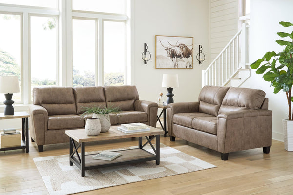 Navi Fossil Sofa And Loveseat - Ella Furniture