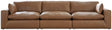 Emilia Caramel Sofa And Loveseat - Ella Furniture