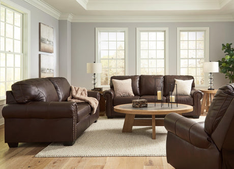 Colleton Dark Brown Sofa, Loveseat And Recliner - Ella Furniture