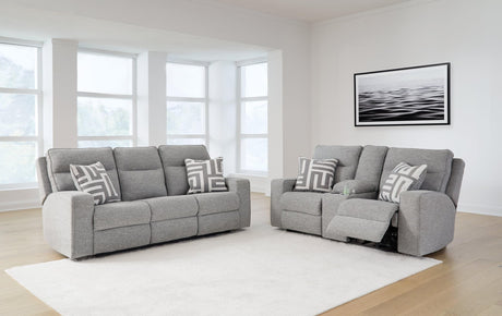 Biscoe Pewter Sofa And Loveseat - Ella Furniture