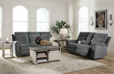Barnsana Gravel Sofa And Loveseat - Ella Furniture