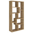Theo 71-inch 6-shelf Bookshelf Mango
