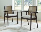 Galliden Black Dining Arm Chair - Ella Furniture