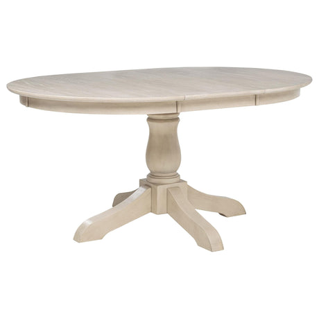 Orrison Oval 62-inch Wood Extension Leaf Dining Table Linen
