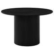 Hamlyn 43-inch Round Wood Dining Room Table Black