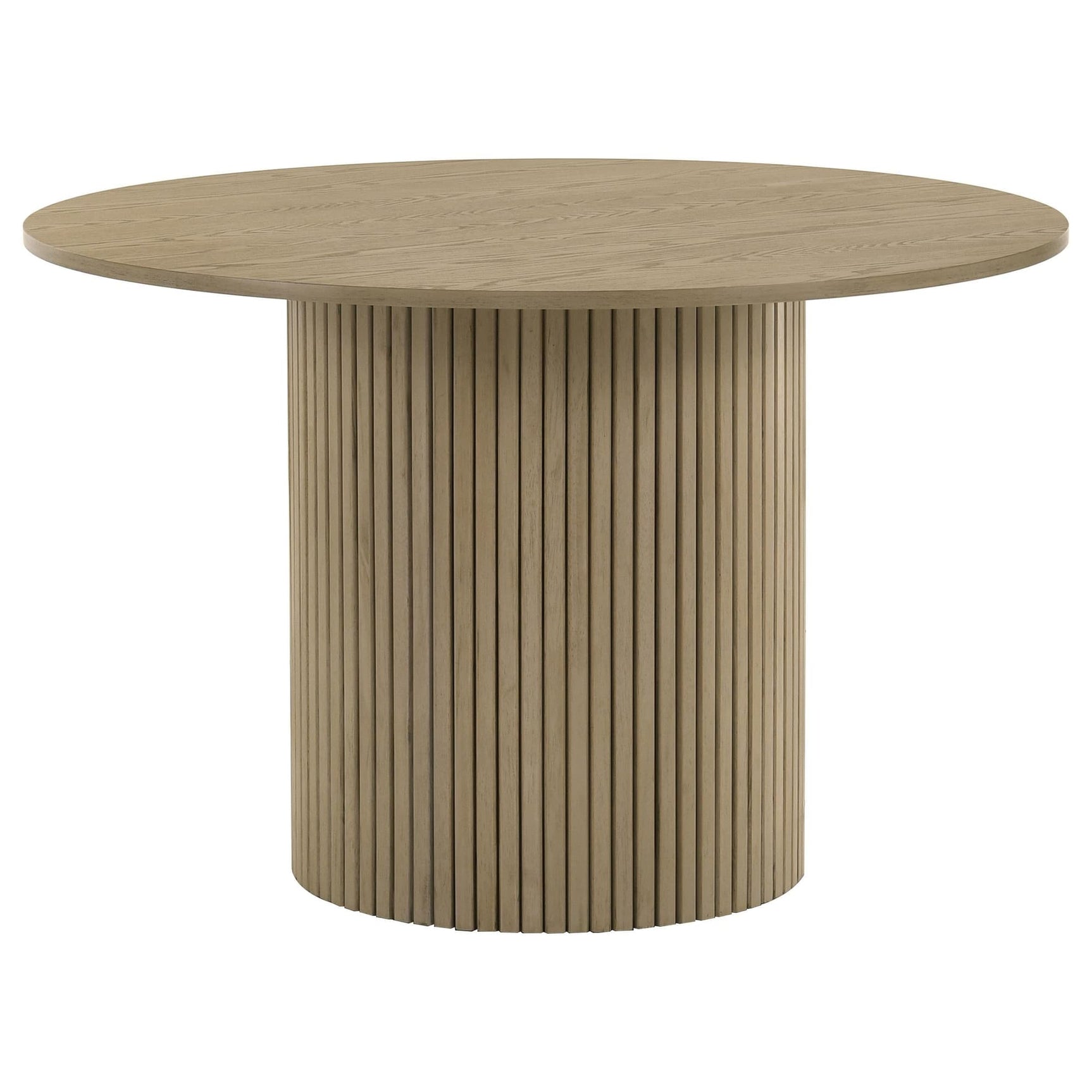 Hamlyn 43-inch Round Wood Dining Room Table Natural Oak