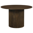 Hamlyn 43-inch Round Wood Dining Room Table Walnut