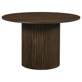 Hamlyn 43-inch Round Wood Dining Room Table Walnut
