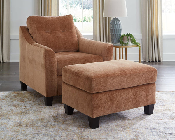 Amity Clay Bay Chair And Ottoman