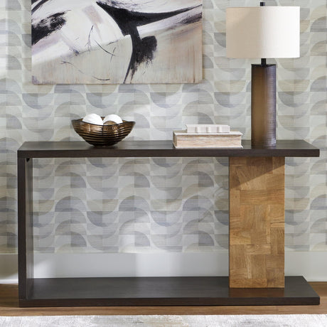 Camlett Brown Console Sofa Table - Ella Furniture