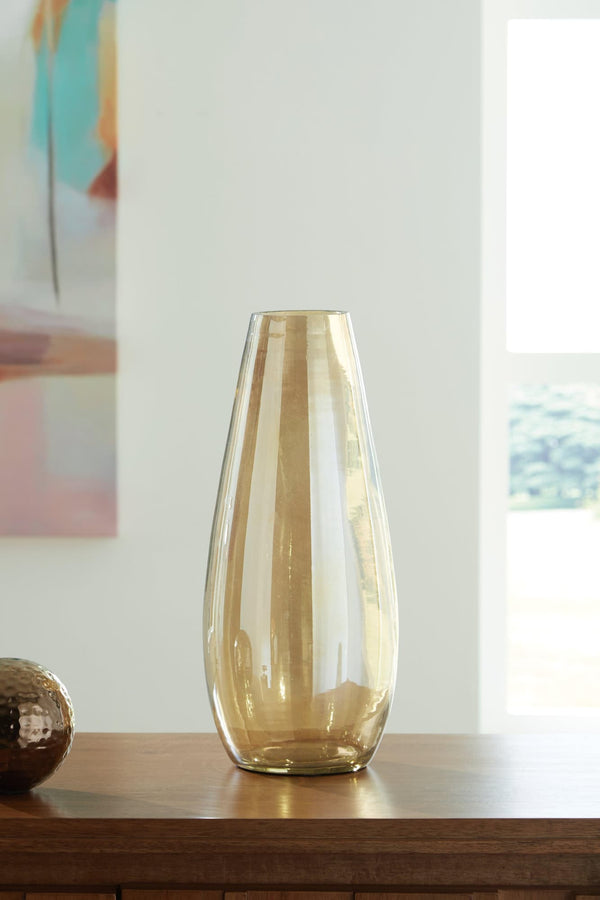 Rhettman Amber Vase - Ella Furniture