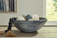 Meadie Distressed Blue Bowl - Ella Furniture