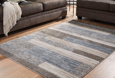 Sethburn Cream/brown/gray Medium Rug - Ella Furniture