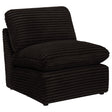 Collins Modular Armless Chair Chocolate Brown
