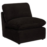 Collins Modular Armless Chair Chocolate Brown
