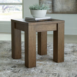 Rosswain Warm Brown End Table - Ella Furniture
