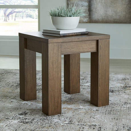 Rosswain Warm Brown End Table - Ella Furniture