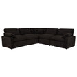 Collins 5-piece Modular Power Reclining Sectional Chocolate Brown