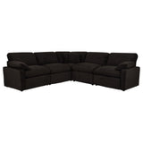 Collins 5-piece Modular Power Reclining Sectional Chocolate Brown