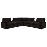 Collins 7-piece Modular Power Reclining Sectional Chocolate Brown