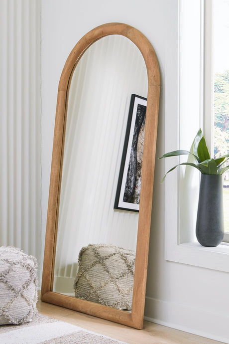 Dairville Brown Floor Mirror - Ella Furniture