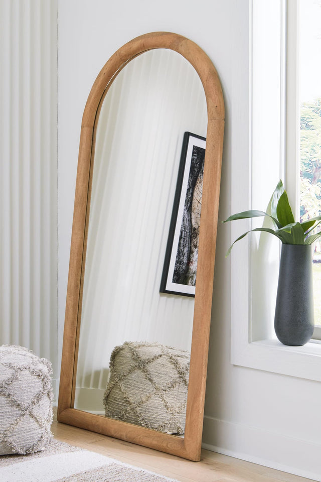 Dairville Brown Floor Mirror - Ella Furniture