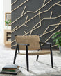 Halfmore Black/natural Accent Chair - Ella Furniture