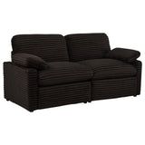 Collins Modular Power Loveseat Chocolate Brown
