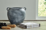 Meadie Distressed Blue Vase - Ella Furniture