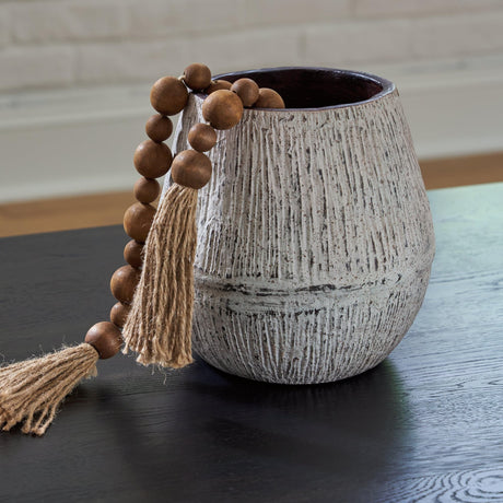 Claymount Distressed Brown Vase - Ella Furniture