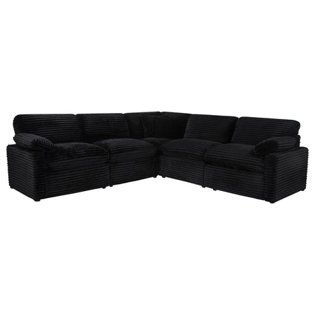 Collins 5-piece Modular Power Reclining Sectional Black